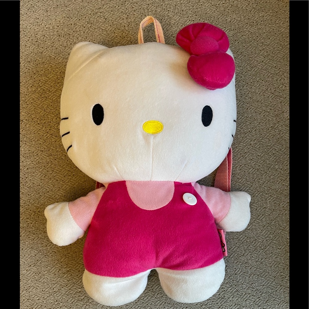 Hello kitty plush backpack